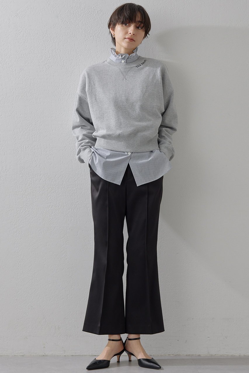 【ウィムガゼット/Whim Gazette】の【THE PAUSE】ネックシシュウスウェットプルオーバー 人気、トレンドファッション・服の通販 founy(ファニー) 　ファッション　Fashion　レディースファッション　Fashion for Women　トップス・カットソー　Cut & Sew Tops　シャツ・ブラウス・オフィスカジュアル　Elegant Blouses & Button-Ups　レディースパーカー・カジュアルフーディー　Casual Hoodies & Sweatshirts　ロングTシャツ・Tシャツ　Longline T-Shirts & Tees　カジュアルプルオーバー・ニットトップス　Pullovers & Knit Tops / Casual Pullovers　スウェット・クルーネックトップス　Sweatshirts & Crewnecks / Relaxed Fit Sweat Tops　カットソー・ベーシックTシャツ　Cut-and-Sewn Tops / Stretch Tees & Basics　おすすめ　Recommended / Our Picks　カットソー　Cut and Sewn Top　スウェット / スエット　Sweatshirt, Sweatwear　バランス　Balance, Style Balance　フロント　Front, Front Design　ボトム　Bottoms, Lower Wear　other-2|ID: prp329100004349130 ipo3291000000032882164
