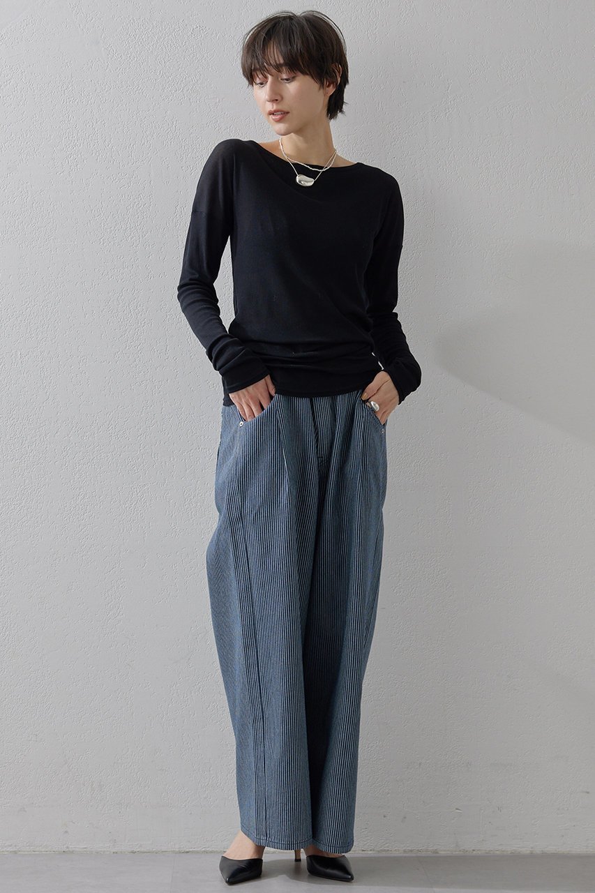 【ウィムガゼット/Whim Gazette】の【THE PAUSE】シアーテレコロングTシャツ 人気、トレンドファッション・服の通販 founy(ファニー) 　ファッション　Fashion　レディースファッション　Fashion for Women　トップス・カットソー　Cut & Sew Tops　シャツ・ブラウス・オフィスカジュアル　Elegant Blouses & Button-Ups　ロングTシャツ・Tシャツ　Longline T-Shirts & Tees　カットソー・ベーシックTシャツ　Cut-and-Sewn Tops / Stretch Tees & Basics　インナー　Innerwear　ショルダー　Shoulder, Shoulder Strap　ジャケット　Jacket, Outerwear　スウェット / スエット　Sweatshirt, Sweatwear　スリーブ　Sleeve, Long Sleeve / Short Sleeve　ドロップ　Drop Shoulder, Dropped Style　ロング　Long, Long-Length　長袖　Long Sleeve, Full Sleeve　other-2|ID: prp329100004349131 ipo3291000000032878675