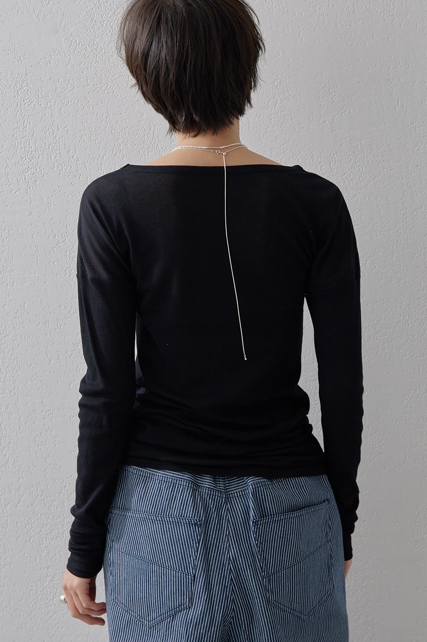 【ウィムガゼット/Whim Gazette】の【THE PAUSE】シアーテレコロングTシャツ 人気、トレンドファッション・服の通販 founy(ファニー) 　ファッション　Fashion　レディースファッション　Fashion for Women　トップス・カットソー　Cut & Sew Tops　シャツ・ブラウス・オフィスカジュアル　Elegant Blouses & Button-Ups　ロングTシャツ・Tシャツ　Longline T-Shirts & Tees　カットソー・ベーシックTシャツ　Cut-and-Sewn Tops / Stretch Tees & Basics　インナー　Innerwear　ショルダー　Shoulder, Shoulder Strap　ジャケット　Jacket, Outerwear　スウェット / スエット　Sweatshirt, Sweatwear　スリーブ　Sleeve, Long Sleeve / Short Sleeve　ドロップ　Drop Shoulder, Dropped Style　ロング　Long, Long-Length　長袖　Long Sleeve, Full Sleeve　other-4|ID: prp329100004349131 ipo3291000000032878685