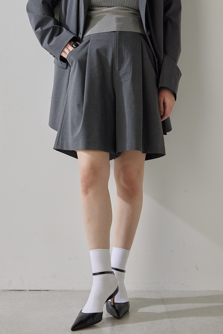 【ウィムガゼット/Whim Gazette】の【THE PAUSE】タックハーフパンツ 人気、トレンドファッション・服の通販 founy(ファニー) 　ファッション　Fashion　レディースファッション　Fashion for Women　パンツ　Pants & Trousers　ショートパンツ・ハーフパンツ　High-Waisted & Relaxed Shorts　おすすめ　Recommended / Our Picks　ショート　Short, Short Length　ストレッチ　Stretch, Stretchy Fabric　セットアップ　Set-Up, Coordinated Outfit　ハーフ　Half, Half-Length　エレガント 上品　Elegant　other-2|ID: prp329100004349135 ipo3291000000032925852