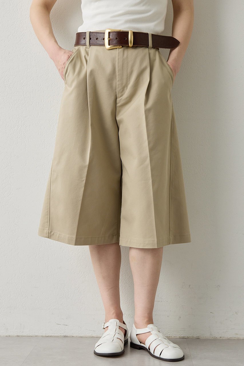 【ウィムガゼット/Whim Gazette】の【THE PAUSE】タックハーフパンツ 人気、トレンドファッション・服の通販 founy(ファニー) 　ファッション　Fashion　レディースファッション　Fashion for Women　パンツ　Pants & Trousers　ショートパンツ・ハーフパンツ　High-Waisted & Relaxed Shorts　ショート　Short, Short Length　ツイル　Twist, Twisted Detail　デニム　Denim, Jeans Material　ハーフ　Half, Half-Length　エレガント 上品　Elegant　 other-1|ID: prp329100004349135 ipo3291000000036548041