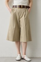 【ウィムガゼット/Whim Gazette】の【THE PAUSE】タックハーフパンツ 人気、トレンドファッション・服の通販 founy(ファニー) ファッション Fashion レディースファッション Fashion for Women パンツ Pants & Trousers ショートパンツ・ハーフパンツ High-Waisted & Relaxed Shorts ショート Short, Short Length ツイル Twist, Twisted Detail デニム Denim, Jeans Material ハーフ Half, Half-Length エレガント 上品 Elegant thumbnail ベージュ|ID: prp329100004349135 ipo3291000000036548042