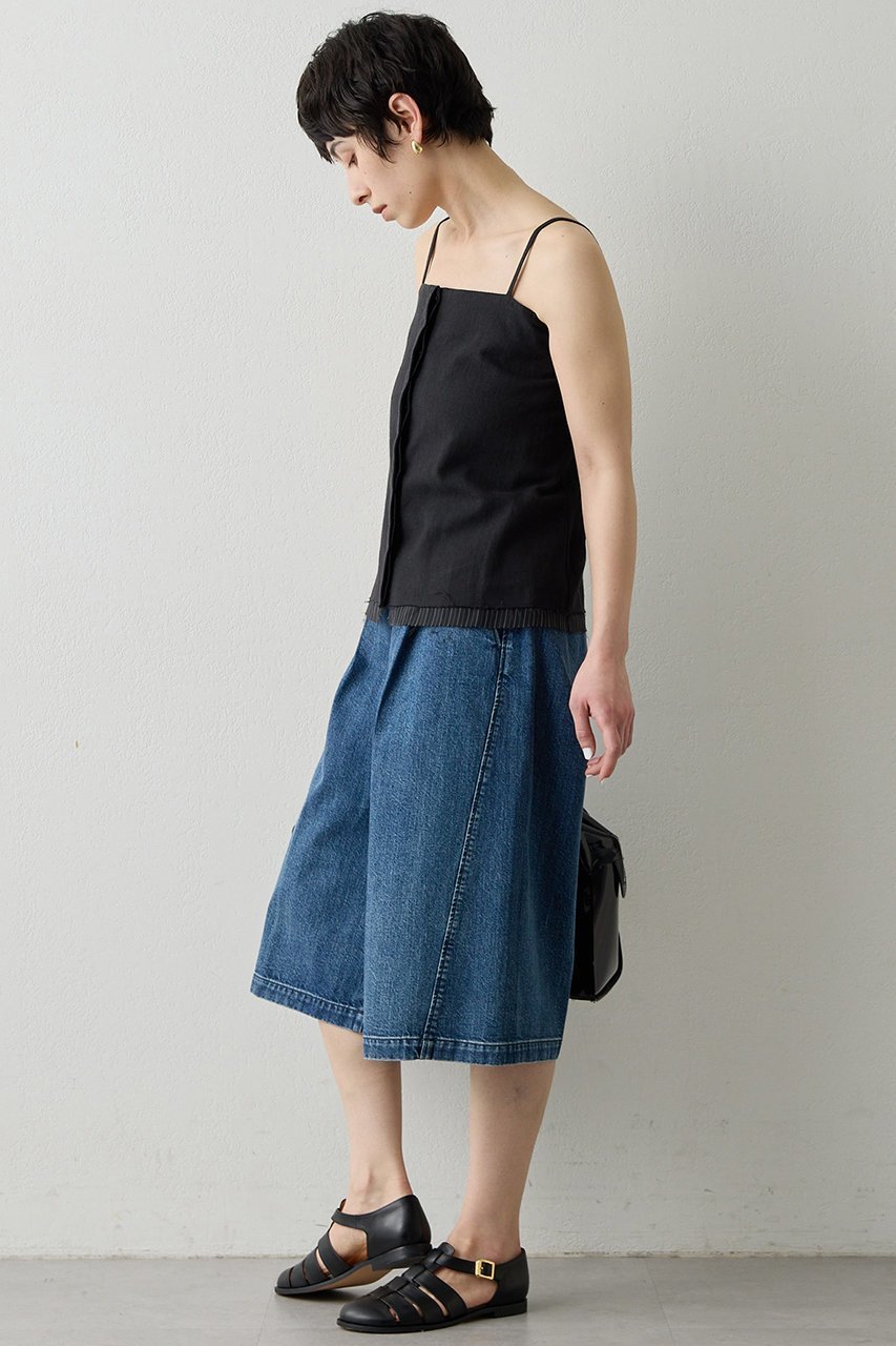 【ウィムガゼット/Whim Gazette】の【THE PAUSE】タックハーフパンツ 人気、トレンドファッション・服の通販 founy(ファニー) 　ファッション　Fashion　レディースファッション　Fashion for Women　パンツ　Pants & Trousers　ショートパンツ・ハーフパンツ　High-Waisted & Relaxed Shorts　ショート　Short, Short Length　ツイル　Twist, Twisted Detail　デニム　Denim, Jeans Material　ハーフ　Half, Half-Length　エレガント 上品　Elegant　other-3|ID: prp329100004349135 ipo3291000000036548045