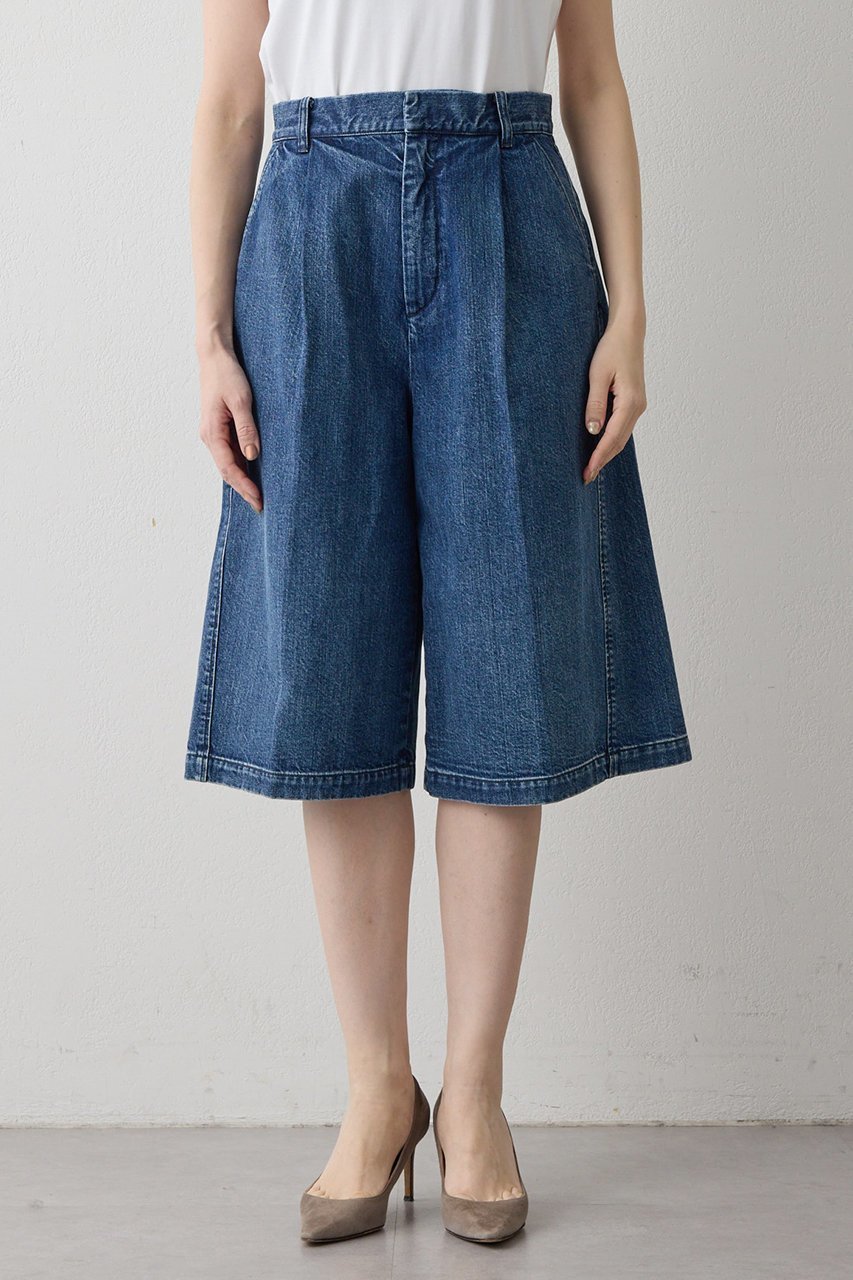 【ウィムガゼット/Whim Gazette】の【THE PAUSE】タックハーフパンツ 人気、トレンドファッション・服の通販 founy(ファニー) 　ファッション　Fashion　レディースファッション　Fashion for Women　パンツ　Pants & Trousers　ショートパンツ・ハーフパンツ　High-Waisted & Relaxed Shorts　ショート　Short, Short Length　ツイル　Twist, Twisted Detail　デニム　Denim, Jeans Material　ハーフ　Half, Half-Length　エレガント 上品　Elegant　other-5|ID: prp329100004349135 ipo3291000000036548047