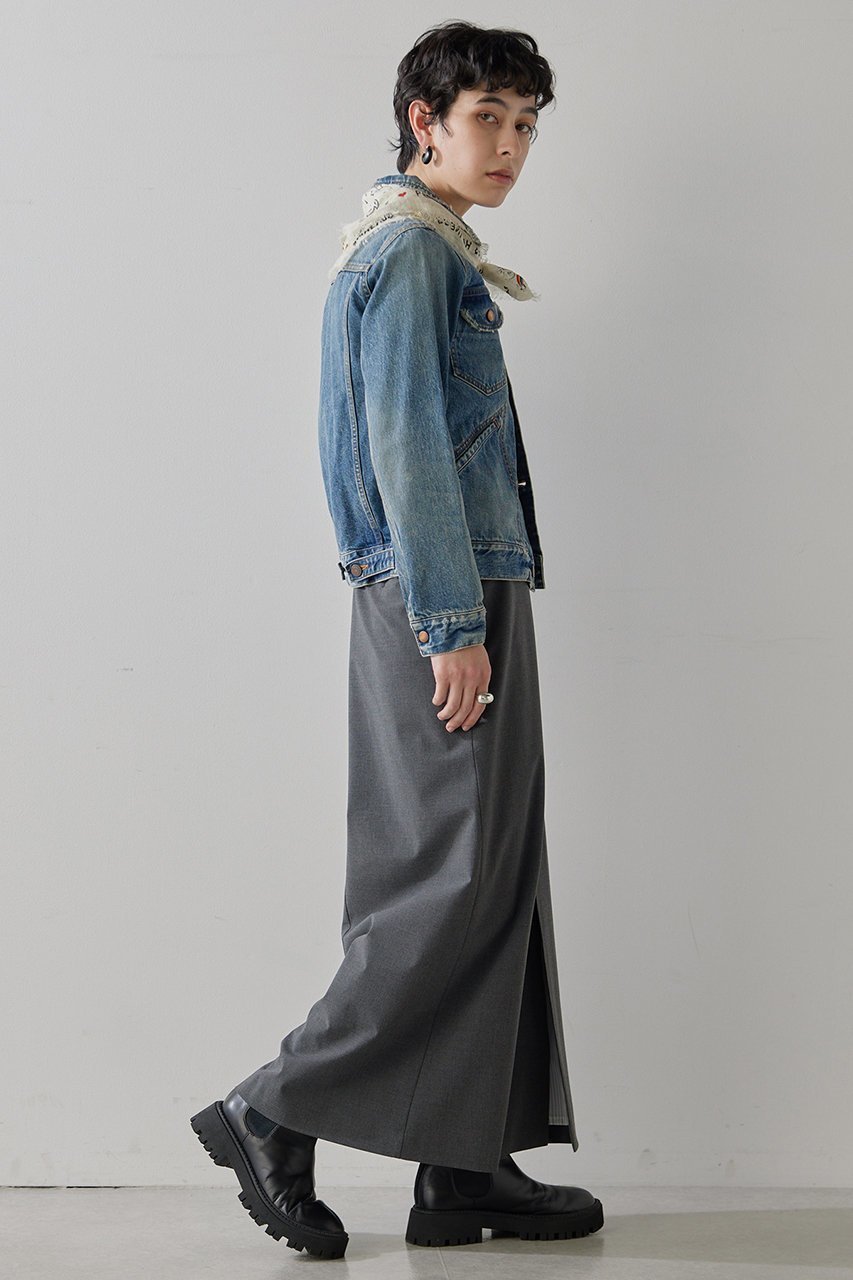 【ウィムガゼット/Whim Gazette】の【THE PAUSE】フロントスリットスカート 人気、トレンドファッション・服の通販 founy(ファニー) 　ファッション　Fashion　レディースファッション　Fashion for Women　スカート　Skirts　ロングスカート　Long Skirts / Maxi & Midi Skirts　おすすめ　Recommended / Our Picks　ストレッチ　Stretch, Stretchy Fabric　スリット　Slit, Slit Detail　セットアップ　Set-Up, Coordinated Outfit　ダブル　Double, Double-Breasted　バランス　Balance, Style Balance　フロント　Front, Front Design　ループ　Loop, Loop Knit　ロング　Long, Long-Length　エレガント 上品　Elegant　other-3|ID: prp329100004349136 ipo3291000000032825588