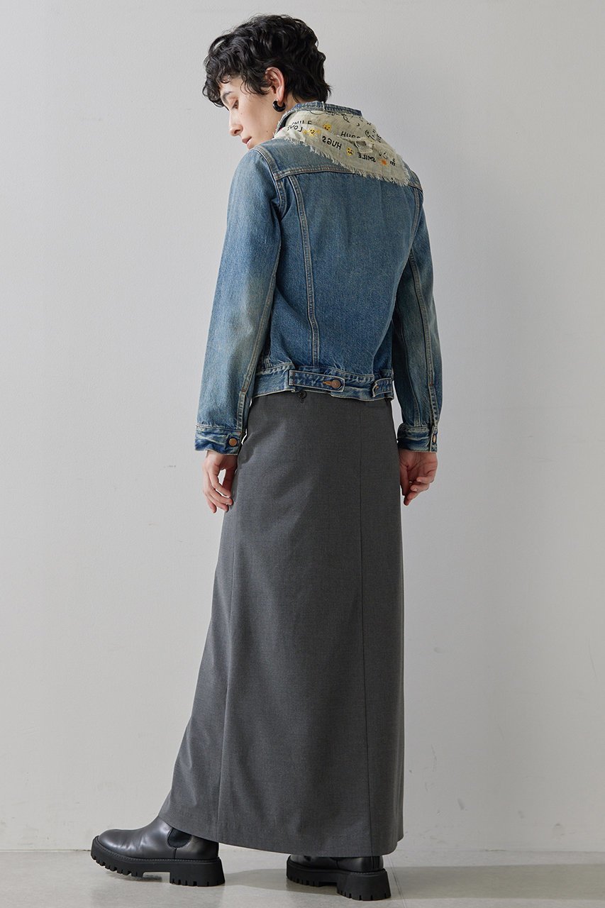 【ウィムガゼット/Whim Gazette】の【THE PAUSE】フロントスリットスカート 人気、トレンドファッション・服の通販 founy(ファニー) 　ファッション　Fashion　レディースファッション　Fashion for Women　スカート　Skirts　ロングスカート　Long Skirts / Maxi & Midi Skirts　おすすめ　Recommended / Our Picks　ストレッチ　Stretch, Stretchy Fabric　スリット　Slit, Slit Detail　セットアップ　Set-Up, Coordinated Outfit　ダブル　Double, Double-Breasted　バランス　Balance, Style Balance　フロント　Front, Front Design　ループ　Loop, Loop Knit　ロング　Long, Long-Length　エレガント 上品　Elegant　other-4|ID: prp329100004349136 ipo3291000000032825589