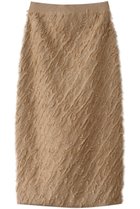 【スリー ドッツ/three dots】のフリンジセーター スカート ベージュ|ID: prp329100004349151 ipo3291000000035056734