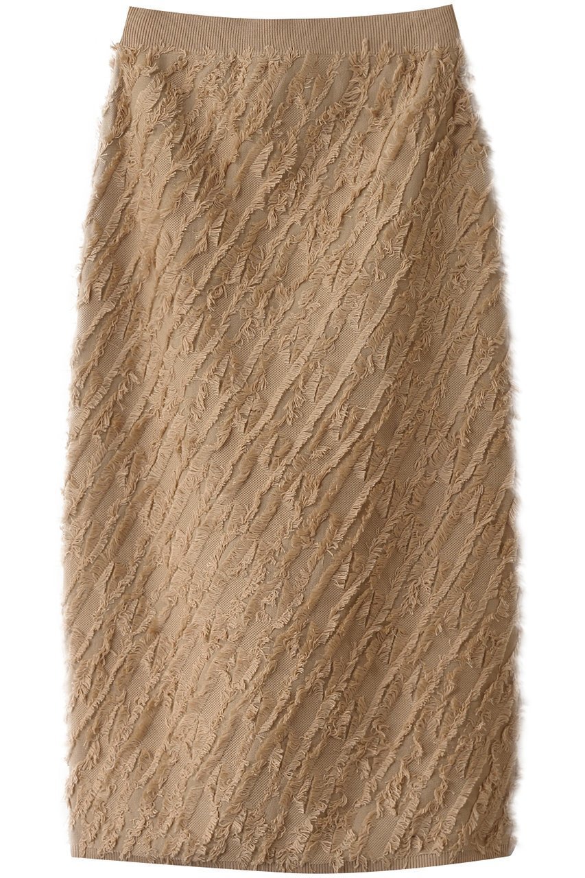 【スリー ドッツ/three dots】のフリンジセーター スカート インテリア・キッズ・メンズ・レディースファッション・服の通販 founy(ファニー) ファッション Fashion レディースファッション Fashion for Women スカート Skirts ロングスカート Long Skirts / Maxi & Midi Skirts エレガント 上品 Elegant シンプル Simple, Minimal フェミニン Feminine, Girly ロング Long, Long-Length ベージュ|ID: prp329100004349151 ipo3291000000035056734