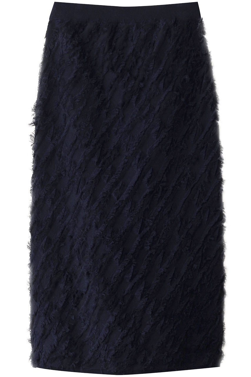 【スリー ドッツ/three dots】のフリンジセーター スカート インテリア・キッズ・メンズ・レディースファッション・服の通販 founy(ファニー) ファッション Fashion レディースファッション Fashion for Women スカート Skirts ロングスカート Long Skirts / Maxi & Midi Skirts エレガント 上品 Elegant シンプル Simple, Minimal フェミニン Feminine, Girly ロング Long, Long-Length ネイビー|ID: prp329100004349151 ipo3291000000035056735