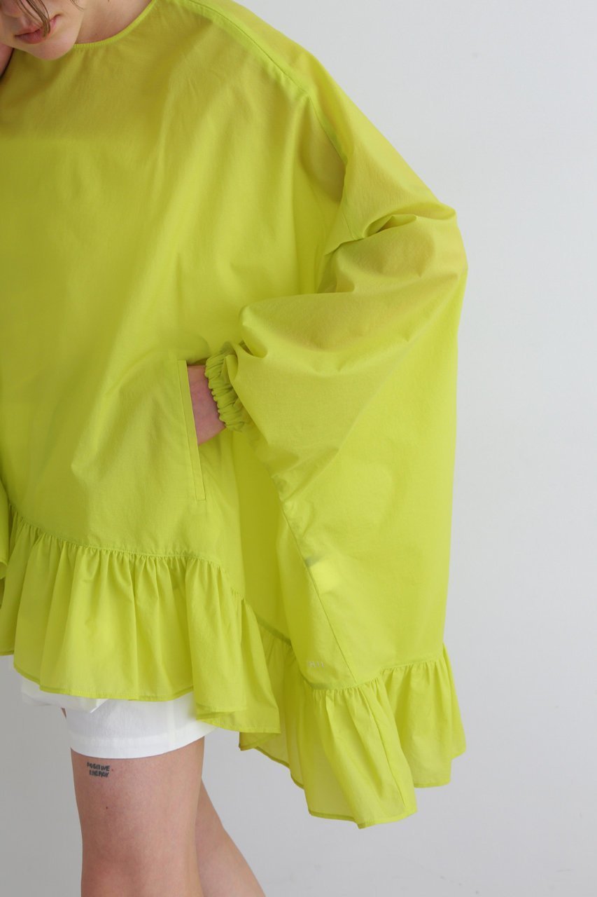 【ル フィル/LE PHIL】の【LE PHIL SPORTS】ナイロンフリルブラウス 人気、トレンドファッション・服の通販 founy(ファニー) 　ファッション　Fashion　レディースファッション　Fashion for Women　トップス・カットソー　Cut & Sew Tops　シャツ・ブラウス・オフィスカジュアル　Elegant Blouses & Button-Ups　インナー　Innerwear　スポーツ　Sports, Activewear　スリーブ　Sleeve, Long Sleeve / Short Sleeve　タフタ　Taffeta, Structured Fabric　フェミニン　Feminine, Girly　フリル　Frill, Ruffle　ロング　Long, Long-Length　other-7|ID: prp329100004349160 ipo3291000000032810173