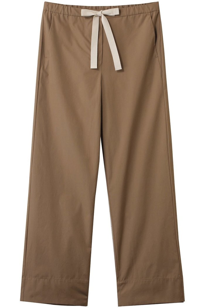 【マックスマーラ/Max Mara】の【 S Max Mara】ARGENTO コットンポプリンパンツ インテリア・キッズ・メンズ・レディースファッション・服の通販 founy(ファニー) https://founy.com/ ファッション Fashion レディースファッション Fashion for Women パンツ Pants & Trousers ストレート Straight, Straight Cut フロント Front, Front Design リボン Ribbon, Bow |ID: prp329100004349162 ipo3291000000032936268