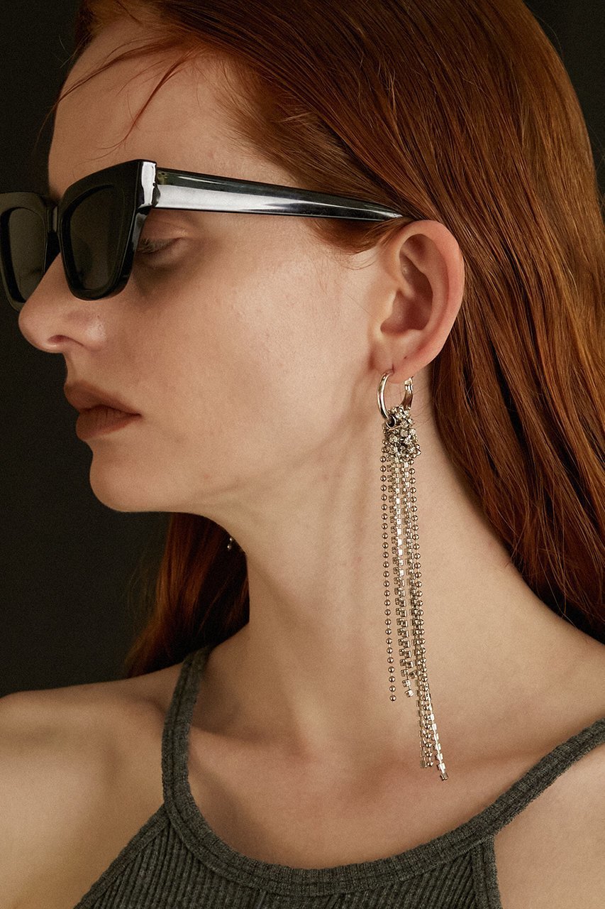 【プランク プロジェクト/PRANK PROJECT】のアシメチェーンピアス 人気、トレンドファッション・服の通販 founy(ファニー) 　ファッション　Fashion　レディースファッション　Fashion for Women　ジュエリー　Jewelry　ファッションリング　Fashion Rings　イヤリング・フープ・ドロップタイプ　Hoop, Drop & Clip Earrings　アシンメトリー　Asymmetrical Style　イヤリング　Earrings　チェーン　Chain, Chain Strap　ロング　Long, Long-Length　ワンポイント　One Point, Statement Accent　other-5|ID: prp329100004349172 ipo3291000000032273031