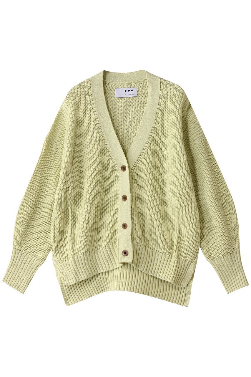 【スリー ドッツ/three dots】のスピニングコットンカーディガン インテリア・キッズ・メンズ・レディースファッション・服の通販 founy(ファニー) 　ファッション　Fashion　レディースファッション　Fashion for Women　トップス・カットソー　Cut & Sew Tops　ニット　Knit Tops & Sweaters　カーディガン・羽織り　Layered Style Cardigans　カーディガン　Cardigan, Knitwear　スリーブ　Sleeve, Long Sleeve / Short Sleeve　ロング　Long, Long-Length　ライムレモン|ID: prp329100004349175 ipo3291000000032918696