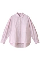 【スリー ドッツ/three dots】のブロード ストライプルーズシャツ 人気、トレンドファッション・服の通販 founy(ファニー) ファッション Fashion レディースファッション Fashion for Women トップス・カットソー Cut & Sew Tops シャツ・ブラウス・オフィスカジュアル Elegant Blouses & Button-Ups インナー Innerwear ストライプ Stripe, Striped Pattern スリーブ Sleeve, Long Sleeve / Short Sleeve ブロード Broadcloth, Fine Cotton ルーズ Loose, Oversized ロング Long, Long-Length thumbnail ピンク|ID: prp329100004349177 ipo3291000000032791521