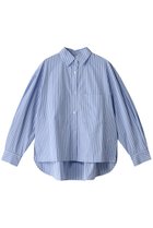 【スリー ドッツ/three dots】のブロード ストライプルーズシャツ 人気、トレンドファッション・服の通販 founy(ファニー) ファッション Fashion レディースファッション Fashion for Women トップス・カットソー Cut & Sew Tops シャツ・ブラウス・オフィスカジュアル Elegant Blouses & Button-Ups インナー Innerwear ストライプ Stripe, Striped Pattern スリーブ Sleeve, Long Sleeve / Short Sleeve ブロード Broadcloth, Fine Cotton ルーズ Loose, Oversized ロング Long, Long-Length thumbnail ライトブルー|ID: prp329100004349177 ipo3291000000032791533