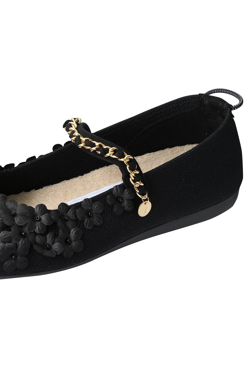 【オッフェン/Offen】の【ELLE SHOP 限定】【MUVEIL×Offen】round-MARYJANE 人気、トレンドファッション・服の通販 founy(ファニー) 　ファッション　Fashion　レディースファッション　Fashion for Women　シューズ　Shoes, Footwear　チェーン　Chain, Chain Strap　デニム　Denim, Jeans Material　フラット　Flat, Flat Shoes　フラワー　Flower, Floral　モチーフ　Motif, Design Theme　ラップ　Wrap, Wrap Design　再入荷　Restock / Back in Stock　おすすめ　Recommended / Our Picks　エレガント 上品　Elegant　other-6|ID: prp329100004350313 ipo3291000000036179121