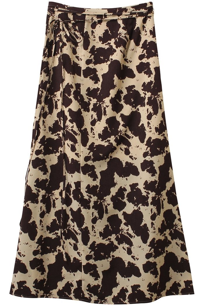 【メゾンスペシャル/MAISON SPECIAL】のCOW Printed Maxi Skirt/COWプリントマキシスカート インテリア・キッズ・メンズ・レディースファッション・服の通販 founy(ファニー) https://founy.com/ ファッション Fashion レディースファッション Fashion for Women スカート Skirts ロングスカート Long Skirts / Maxi & Midi Skirts アニマル Animal Print サテン Satin, Glossy Fabric ドレープ Drape, Draping Fabric ラップ Wrap, Wrap Design ロング Long, Long-Length おすすめ Recommended / Our Picks |ID: prp329100004350316 ipo3291000000036886149