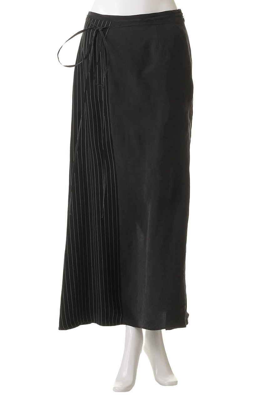 【メゾンスペシャル/MAISON SPECIAL】のSatin Docking Maxi Skirt/サテンドッキングマキシスカート 人気、トレンドファッション・服の通販 founy(ファニー) 　ファッション　Fashion　レディースファッション　Fashion for Women　スカート　Skirts　ロングスカート　Long Skirts / Maxi & Midi Skirts　サテン　Satin, Glossy Fabric　ストライプ　Stripe, Striped Pattern　ドッキング　Docking, Mixed Material　ドレープ　Drape, Draping Fabric　プリント　Print, Printed Pattern　無地　Plain, Solid Color　ラップ　Wrap, Wrap Design　ロング　Long, Long-Length　おすすめ　Recommended / Our Picks　エレガント 上品　Elegant　other-2|ID: prp329100004350317 ipo3291000000032825787