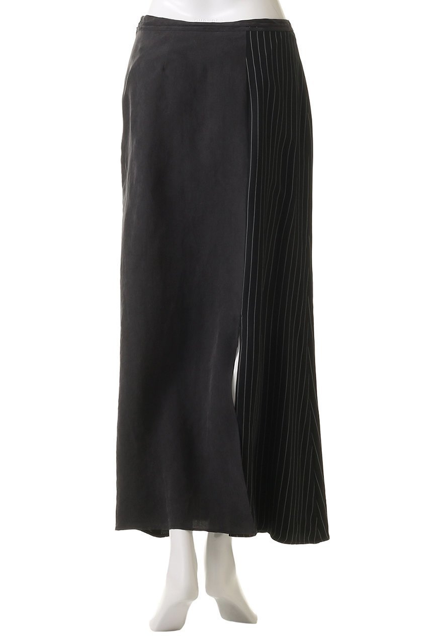 【メゾンスペシャル/MAISON SPECIAL】のSatin Docking Maxi Skirt/サテンドッキングマキシスカート 人気、トレンドファッション・服の通販 founy(ファニー) 　ファッション　Fashion　レディースファッション　Fashion for Women　スカート　Skirts　ロングスカート　Long Skirts / Maxi & Midi Skirts　サテン　Satin, Glossy Fabric　ストライプ　Stripe, Striped Pattern　ドッキング　Docking, Mixed Material　ドレープ　Drape, Draping Fabric　プリント　Print, Printed Pattern　無地　Plain, Solid Color　ラップ　Wrap, Wrap Design　ロング　Long, Long-Length　おすすめ　Recommended / Our Picks　エレガント 上品　Elegant　other-4|ID: prp329100004350317 ipo3291000000032825789