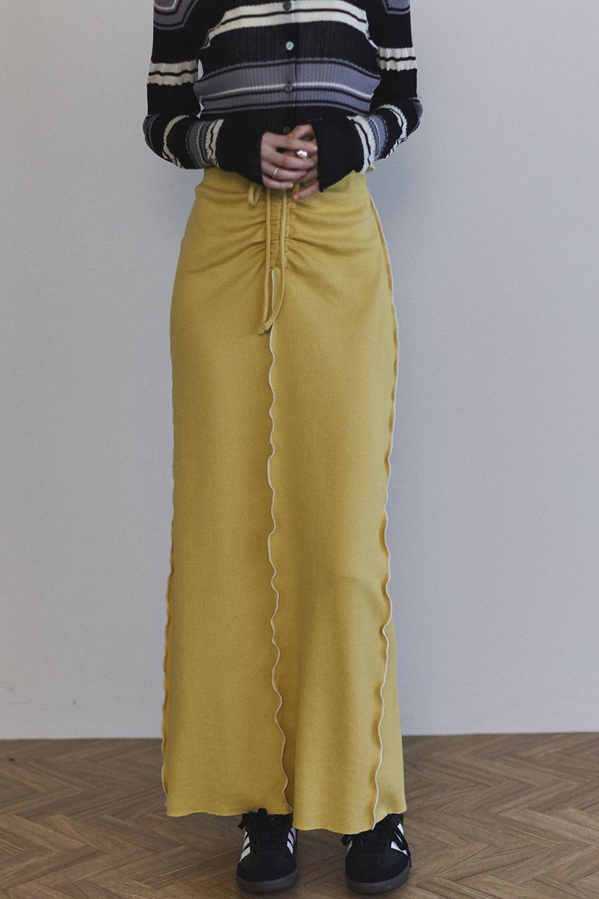【メゾンスペシャル/MAISON SPECIAL】のCotton Material Ribbed Maxi Skirt/コットンリブマキシスカート 人気、トレンドファッション・服の通販 founy(ファニー) 　ファッション　Fashion　レディースファッション　Fashion for Women　スカート　Skirts　ロングスカート　Long Skirts / Maxi & Midi Skirts　シャーリング　Shirring, Ruched　テレコ　Ribbed, Rib Stitch　フロント　Front, Front Design　マキシ　Maxi, Full Length　ラップ　Wrap, Wrap Design　ロング　Long, Long-Length　other-6|ID: prp329100004350318 ipo3291000000032825959
