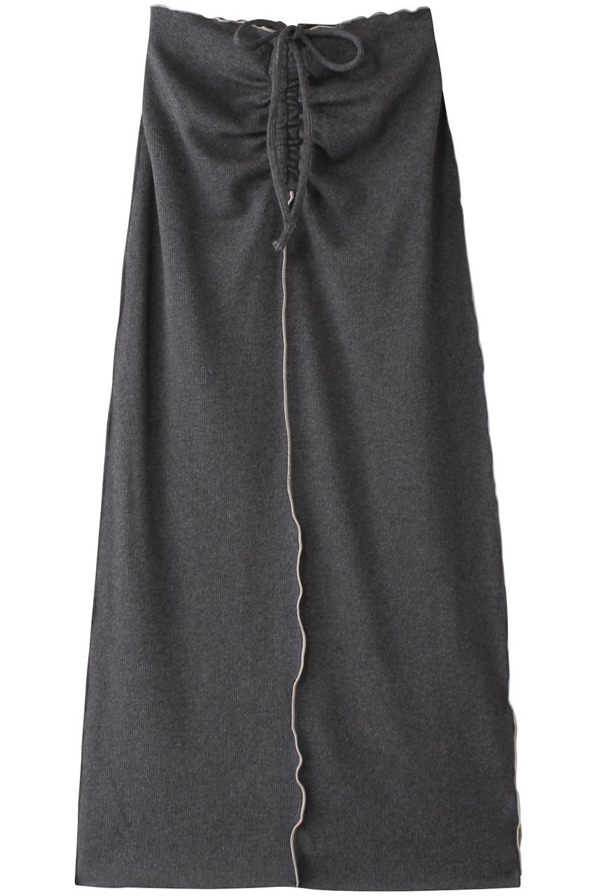 【メゾンスペシャル/MAISON SPECIAL】のCotton Material Ribbed Maxi Skirt/コットンリブマキシスカート インテリア・キッズ・メンズ・レディースファッション・服の通販 founy(ファニー) ファッション Fashion レディースファッション Fashion for Women スカート Skirts ロングスカート Long Skirts / Maxi & Midi Skirts シャーリング Shirring, Ruched テレコ Ribbed, Rib Stitch フロント Front, Front Design マキシ Maxi, Full Length ラップ Wrap, Wrap Design ロング Long, Long-Length GRY(グレー)|ID: prp329100004350318 ipo3291000000035056931
