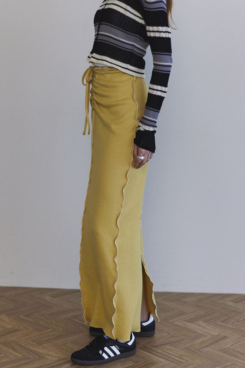 【メゾンスペシャル/MAISON SPECIAL】のCotton Material Ribbed Maxi Skirt/コットンリブマキシスカート 人気、トレンドファッション・服の通販 founy(ファニー) ファッション Fashion レディースファッション Fashion for Women スカート Skirts ロングスカート Long Skirts / Maxi & Midi Skirts シャーリング Shirring, Ruched テレコ Ribbed, Rib Stitch フロント Front, Front Design マキシ Maxi, Full Length ラップ Wrap, Wrap Design ロング Long, Long-Length other-8|ID: prp329100004350318 ipo3291000000035056940