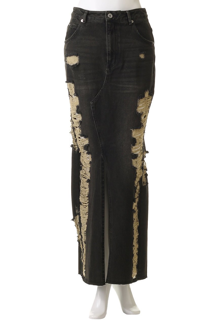 【メゾンスペシャル/MAISON SPECIAL】のHigh Damage Slit Tight Silhouette Skirt/ハイダメージスリットタイトスカート 人気、トレンドファッション・服の通販 founy(ファニー) 　ファッション　Fashion　レディースファッション　WOMEN　スカート　Skirt　ロングスカート　Long Skirt　クラッシュ　Crash　スリット　Slit　デニム　Denim　ロング　Long　other-2|ID: prp329100004350319 ipo3291000000031350703