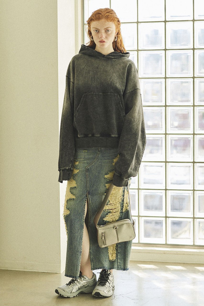 【メゾンスペシャル/MAISON SPECIAL】のHigh Damage Slit Tight Silhouette Skirt/ハイダメージスリットタイトスカート 人気、トレンドファッション・服の通販 founy(ファニー) 　ファッション　Fashion　レディースファッション　WOMEN　スカート　Skirt　ロングスカート　Long Skirt　クラッシュ　Crash　スリット　Slit　デニム　Denim　ロング　Long　other-6|ID: prp329100004350319 ipo3291000000031350712
