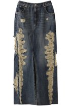 【メゾンスペシャル/MAISON SPECIAL】のHigh Damage Slit Tight Silhouette Skirt/ハイダメージスリットタイトスカート BLU(ブルー)|ID: prp329100004350319 ipo3291000000032825964