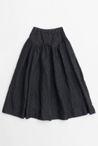 【メゾンスペシャル/MAISON SPECIAL】のJacquard Narrow Belt Volume Silhouette Skirt/ジャガードナローベルトボリュームスカート BLK(ブラック)|ID:prp329100004350320