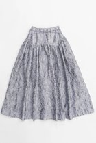 【メゾンスペシャル/MAISON SPECIAL】のJacquard Narrow Belt Volume Silhouette Skirt/ジャガードナローベルトボリュームスカート GRY(グレー)|ID:prp329100004350320