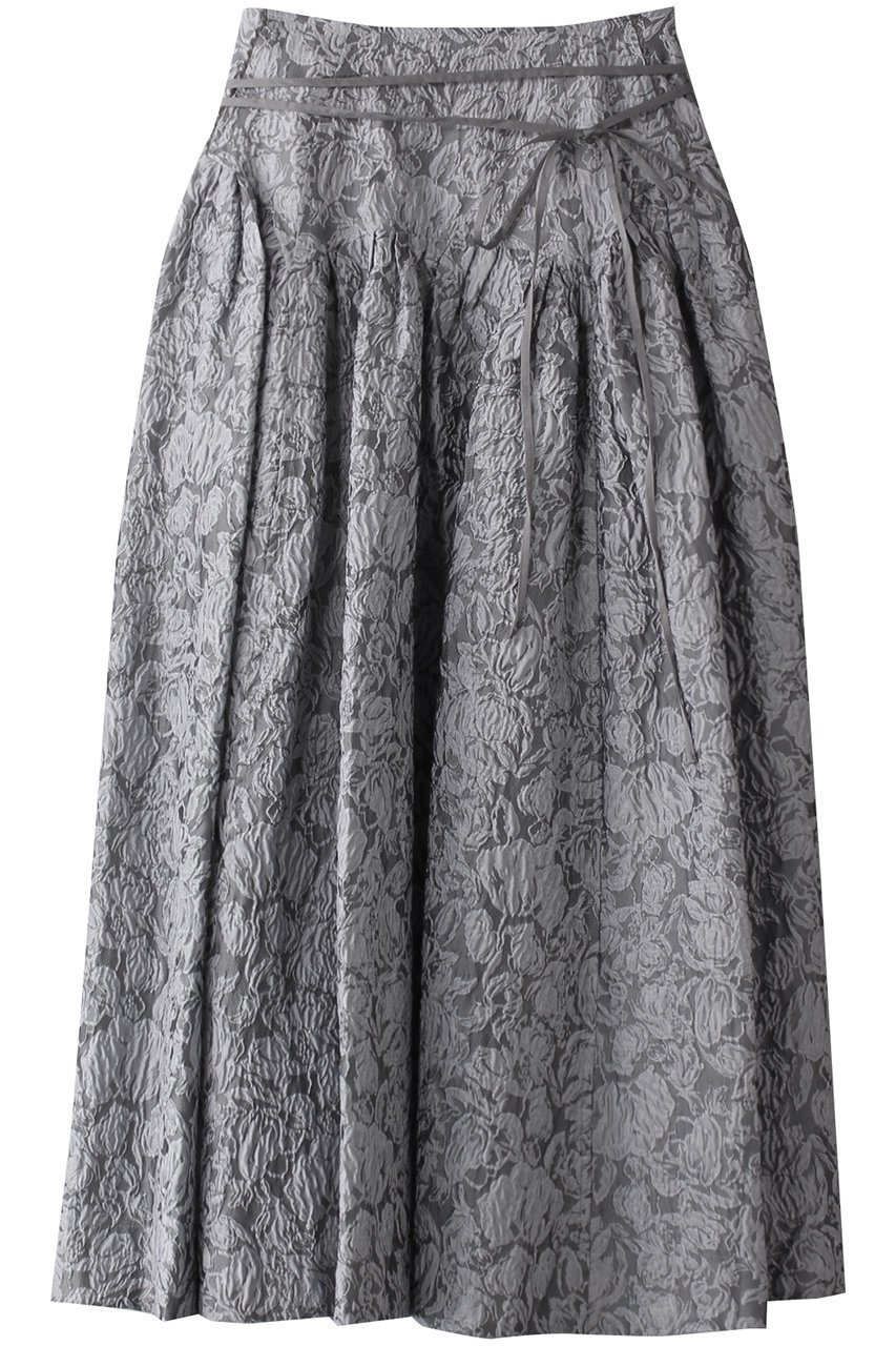 【メゾンスペシャル/MAISON SPECIAL】のJacquard Narrow Belt Volume Silhouette Skirt/ジャガードナローベルトボリュームスカート インテリア・キッズ・メンズ・レディースファッション・服の通販 founy(ファニー) 　ファッション　Fashion　レディースファッション　Fashion for Women　スカート　Skirts　ロングスカート　Long Skirts / Maxi & Midi Skirts　ベルト&ウエストマーク　Belts & Waist Accessories　エアリー　Airy Texture　春　Spring　ガーリー　Girly, Feminine Style　シアー　Sheer, See-Through　スニーカー　Sneakers, Trainers　セットアップ　Set-Up, Coordinated Outfit　ラグジュアリー　Luxury, Elegant　ロング　Long, Long-Length　再入荷　Restock / Back in Stock　おすすめ　Recommended / Our Picks　エレガント 上品　Elegant　GRY(グレー)|ID: prp329100004350320 ipo3291000000032825974