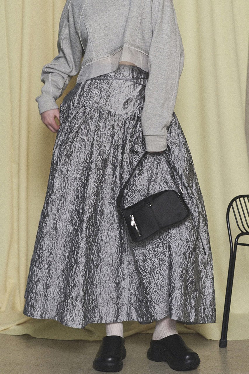 【メゾンスペシャル/MAISON SPECIAL】のJacquard Narrow Belt Volume Silhouette Skirt/ジャガードナローベルトボリュームスカート 人気、トレンドファッション・服の通販 founy(ファニー) 　ファッション　Fashion　レディースファッション　Fashion for Women　スカート　Skirts　ロングスカート　Long Skirts / Maxi & Midi Skirts　ベルト&ウエストマーク　Belts & Waist Accessories　エアリー　Airy Texture　春　Spring　ガーリー　Girly, Feminine Style　シアー　Sheer, See-Through　スニーカー　Sneakers, Trainers　セットアップ　Set-Up, Coordinated Outfit　ラグジュアリー　Luxury, Elegant　ロング　Long, Long-Length　再入荷　Restock / Back in Stock　おすすめ　Recommended / Our Picks　エレガント 上品　Elegant　other-8|ID: prp329100004350320 ipo3291000000032825981