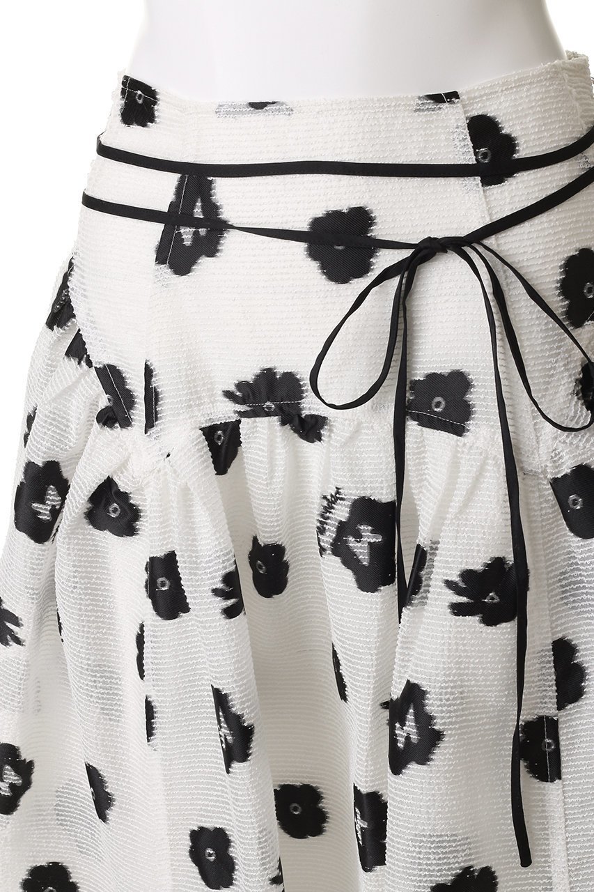 【メゾンスペシャル/MAISON SPECIAL】のSheer Fabric Floral Pattern Narrow Belt Volume Silhouette Skirt/シアーフラワーナローベルトボリュームスカート 人気、トレンドファッション・服の通販 founy(ファニー) 　ファッション　Fashion　レディースファッション　Fashion for Women　スカート　Skirts　ロングスカート　Long Skirts / Maxi & Midi Skirts　ベルト&ウエストマーク　Belts & Waist Accessories　エアリー　Airy Texture　春　Spring　ガーリー　Girly, Feminine Style　シアー　Sheer, See-Through　スニーカー　Sneakers, Trainers　セットアップ　Set-Up, Coordinated Outfit　ラグジュアリー　Luxury, Elegant　ロング　Long, Long-Length　おすすめ　Recommended / Our Picks　エレガント 上品　Elegant　other-5|ID: prp329100004350321 ipo3291000000032825987