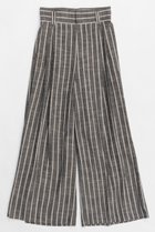 【メゾンスペシャル/MAISON SPECIAL】のStripe Tack Wide Silhouette Pants/ストライプタックワイドパンツ BLK(ブラック)|ID:prp329100004350323