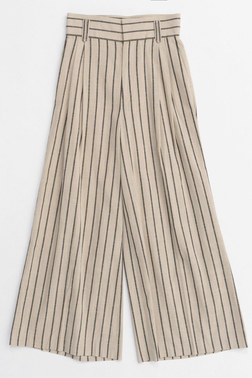 【メゾンスペシャル/MAISON SPECIAL】のStripe Tack Wide Silhouette Pants/ストライプタックワイドパンツ インテリア・キッズ・メンズ・レディースファッション・服の通販 founy(ファニー) 　ファッション　Fashion　レディースファッション　WOMEN　パンツ　Pants　2025年　2025　2025春夏・S/S　Ss,Spring/Summer,2025　ストライプ　Stripe　ストレート　Straight　セットアップ　Set Up　リラックス　Relax　ワイド　Wide　エレガント 上品　Elegant　夏　Summer　春　Spring　S/S・春夏　Ss・Spring/Summer　IVR(アイボリー)|ID: prp329100004350323 ipo3291000000030380522