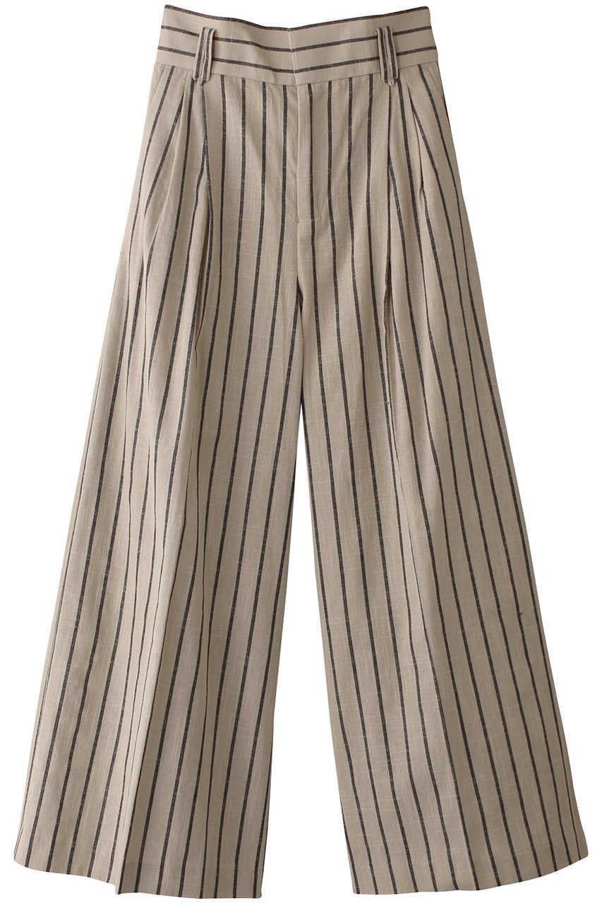 【メゾンスペシャル/MAISON SPECIAL】のStripe Tack Wide Silhouette Pants/ストライプタックワイドパンツ インテリア・キッズ・メンズ・レディースファッション・服の通販 founy(ファニー) 　ファッション　Fashion　レディースファッション　Fashion for Women　パンツ　Pants & Trousers　ストライプ　Stripe, Striped Pattern　ストレート　Straight, Straight Cut　セットアップ　Set-Up, Coordinated Outfit　リラックス　Relax, Relaxed Fit　ワイド　Wide, Wide Fit　エレガント 上品　Elegant　IVR(アイボリー)|ID: prp329100004350323 ipo3291000000032937343