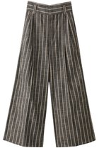 【メゾンスペシャル/MAISON SPECIAL】のStripe Tack Wide Silhouette Pants/ストライプタックワイドパンツ 人気、トレンドファッション・服の通販 founy(ファニー) ファッション Fashion レディースファッション Fashion for Women パンツ Pants & Trousers ストライプ Stripe, Striped Pattern ストレート Straight, Straight Cut セットアップ Set-Up, Coordinated Outfit リラックス Relax, Relaxed Fit ワイド Wide, Wide Fit エレガント 上品 Elegant thumbnail BLK(ブラック)|ID: prp329100004350323 ipo3291000000035055700