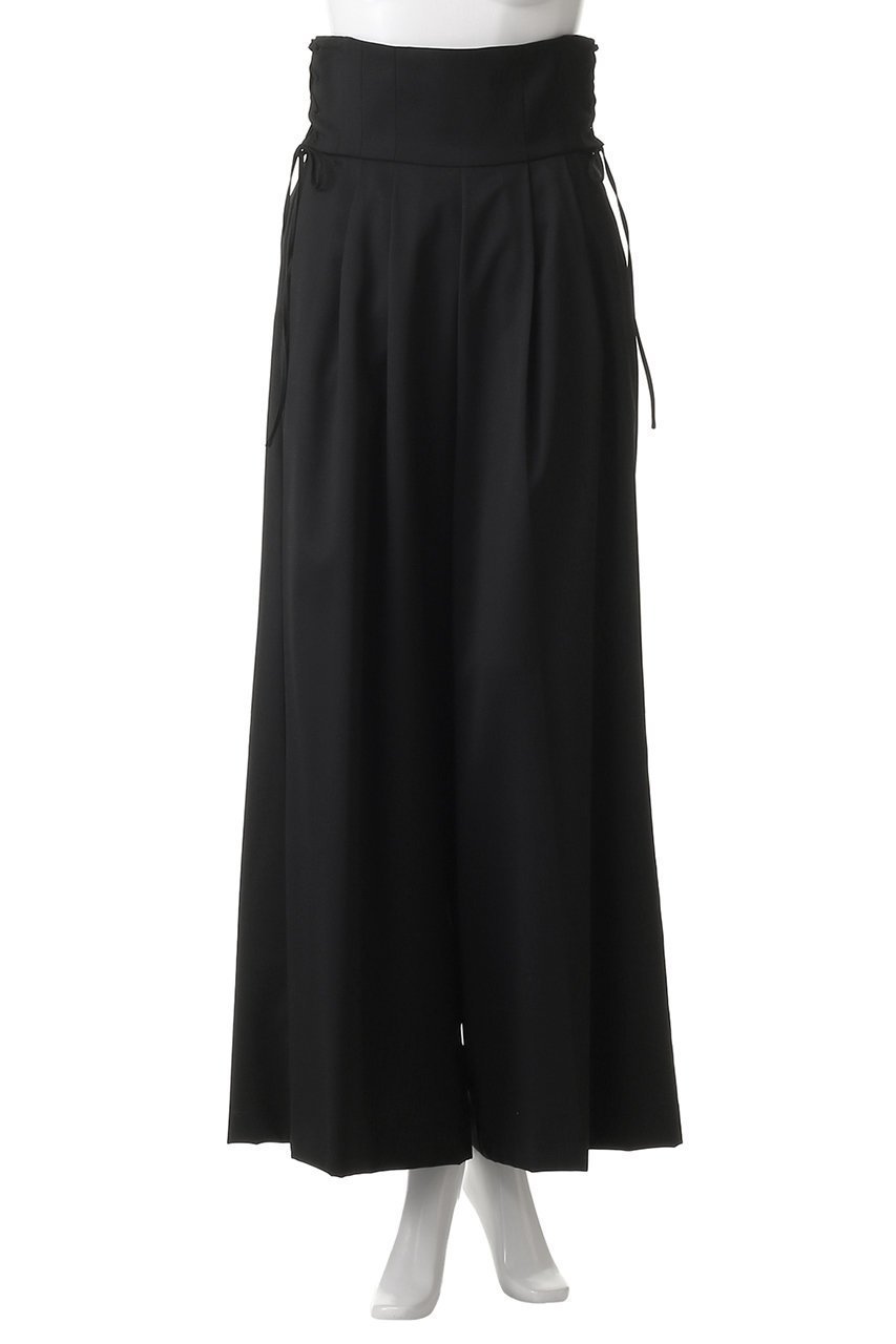 【メゾンスペシャル/MAISON SPECIAL】のHigh Waist Lace Up Wide Silhouette Pants/ハイウエストレースアップワイドパンツ 人気、トレンドファッション・服の通販 founy(ファニー) 　ファッション　Fashion　レディースファッション　Fashion for Women　パンツ　Pants & Trousers　クラシカル　Classical, Vintage-Inspired　グラデーション　Gradient, Ombre　セットアップ　Set-Up, Coordinated Outfit　チェック　Check, Plaid, Tartan　ドレープ　Drape, Draping Fabric　ワイド　Wide, Wide Fit　エレガント 上品　Elegant　other-2|ID: prp329100004350324 ipo3291000000032921401