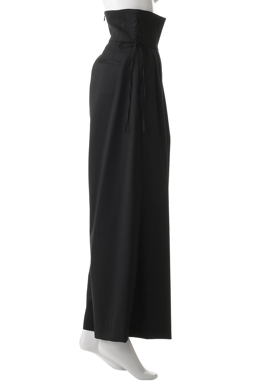 【メゾンスペシャル/MAISON SPECIAL】のHigh Waist Lace Up Wide Silhouette Pants/ハイウエストレースアップワイドパンツ 人気、トレンドファッション・服の通販 founy(ファニー) 　ファッション　Fashion　レディースファッション　Fashion for Women　パンツ　Pants & Trousers　クラシカル　Classical, Vintage-Inspired　グラデーション　Gradient, Ombre　セットアップ　Set-Up, Coordinated Outfit　チェック　Check, Plaid, Tartan　ドレープ　Drape, Draping Fabric　ワイド　Wide, Wide Fit　エレガント 上品　Elegant　other-3|ID: prp329100004350324 ipo3291000000032921409