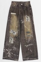 【メゾンスペシャル/MAISON SPECIAL】のDenim Print Pants/デニムプリントパンツ BLK(ブラック)|ID:prp329100004350325