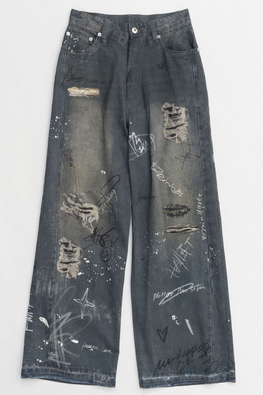 【メゾンスペシャル/MAISON SPECIAL】のDenim Print Pants/デニムプリントパンツ インテリア・キッズ・メンズ・レディースファッション・服の通販 founy(ファニー) 　ファッション　Fashion　レディースファッション　WOMEN　パンツ　Pants　春　Spring　シンプル　Simple　スタイリッシュ　Stylish　デニム　Denim　プリント　Print　リアル　Real　S/S・春夏　Ss・Spring/Summer　夏　Summer　2025年　2025　2025春夏・S/S　Ss,Spring/Summer,2025　BLU(ブルー)|ID: prp329100004350325 ipo3291000000030380528