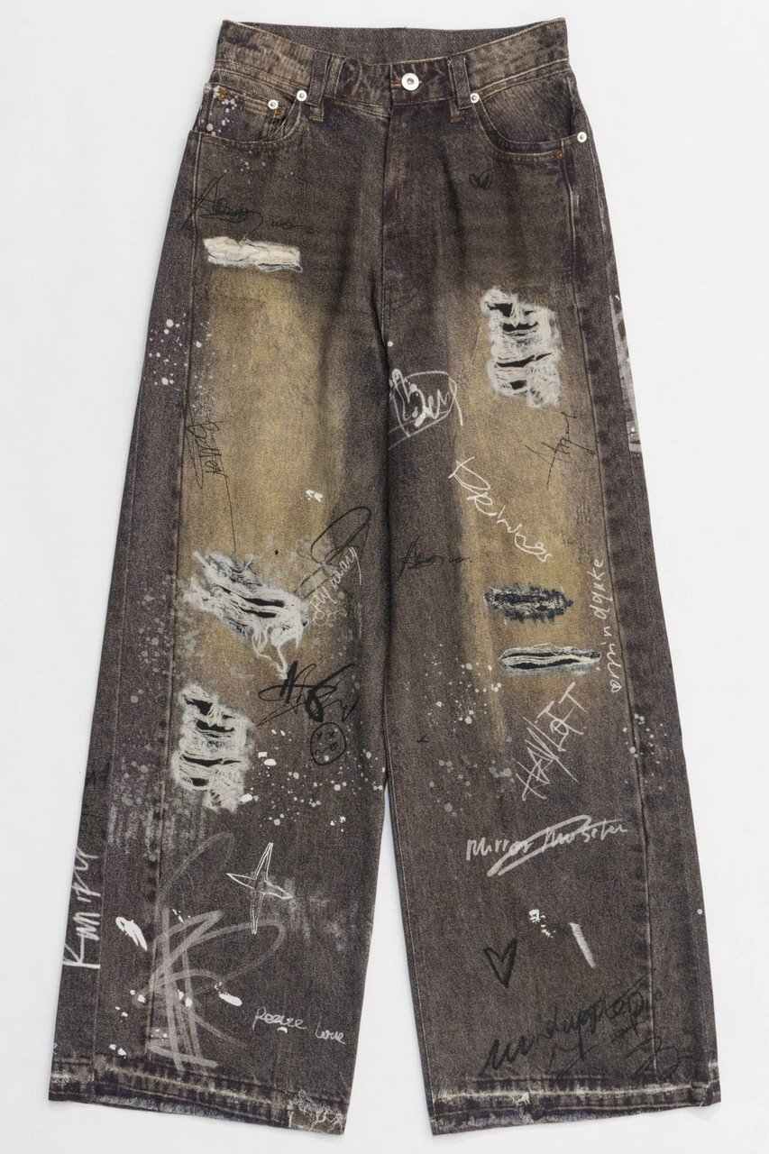 【メゾンスペシャル/MAISON SPECIAL】のDenim Print Pants/デニムプリントパンツ 人気、トレンドファッション・服の通販 founy(ファニー) 　ファッション　Fashion　レディースファッション　Fashion for Women　パンツ　Pants & Trousers　シンプル　Simple, Minimal　スタイリッシュ　Stylish, Fashionable　デニム　Denim, Jeans Material　プリント　Print, Printed Pattern　リアル　Real, Realistic　 other-1|ID: prp329100004350325 ipo3291000000035419065