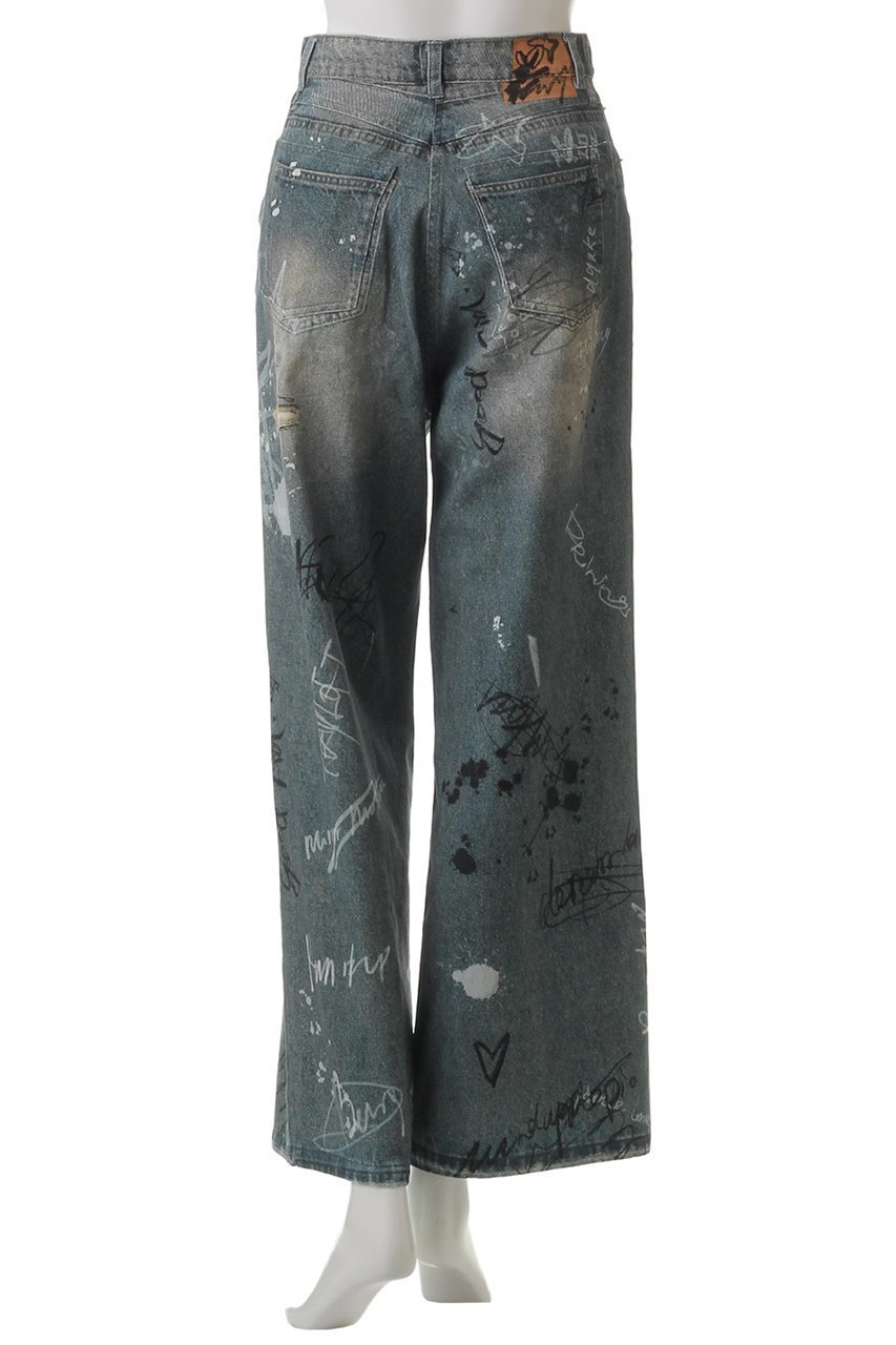 【メゾンスペシャル/MAISON SPECIAL】のDenim Print Pants/デニムプリントパンツ 人気、トレンドファッション・服の通販 founy(ファニー) 　ファッション　Fashion　レディースファッション　Fashion for Women　パンツ　Pants & Trousers　シンプル　Simple, Minimal　スタイリッシュ　Stylish, Fashionable　デニム　Denim, Jeans Material　プリント　Print, Printed Pattern　リアル　Real, Realistic　other-4|ID: prp329100004350325 ipo3291000000036099856