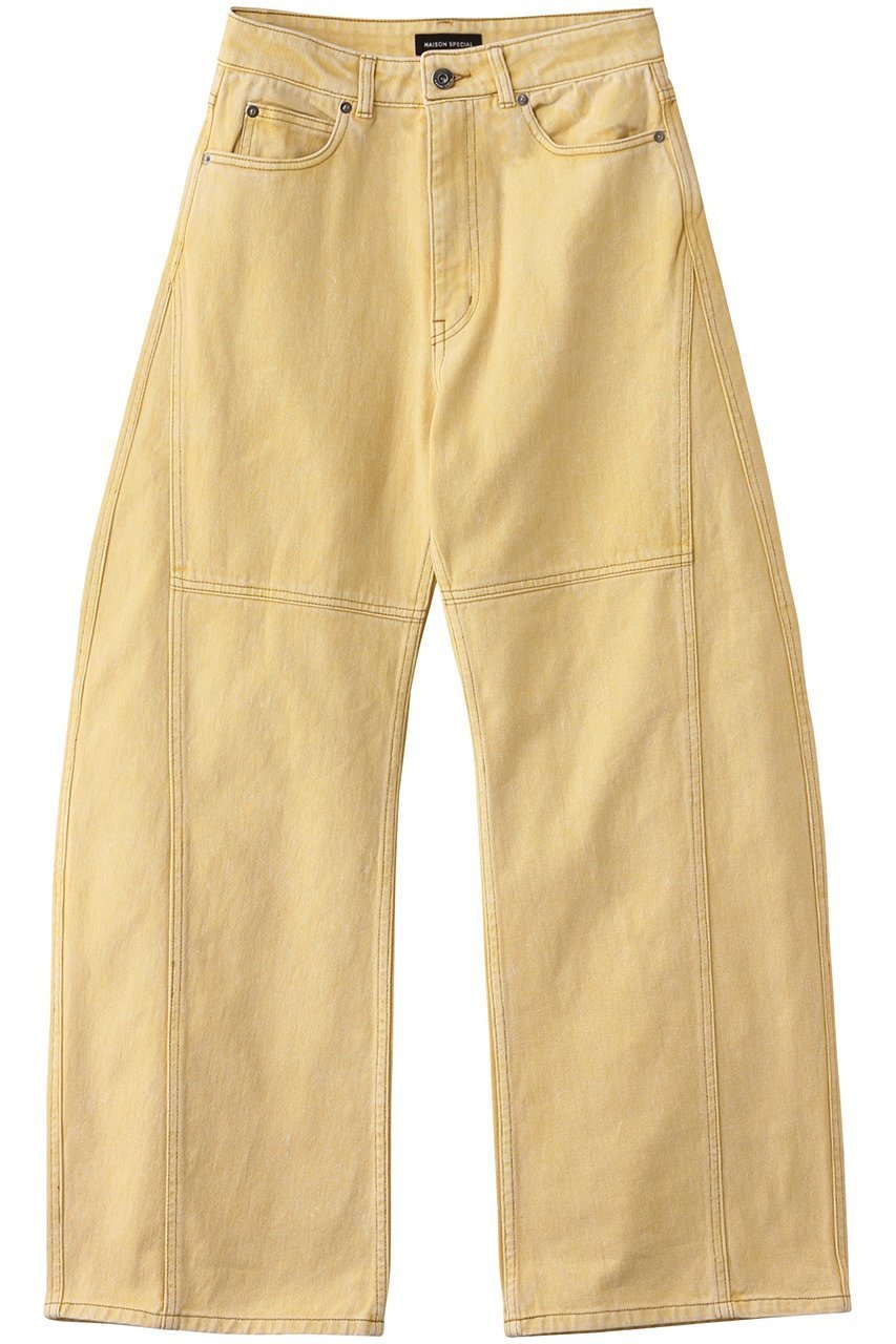 【メゾンスペシャル/MAISON SPECIAL】のCurve Silhouette Pants/カーブカラーパンツ インテリア・キッズ・メンズ・レディースファッション・服の通販 founy(ファニー) 　ファッション　Fashion　レディースファッション　Fashion for Women　パンツ　Pants & Trousers　デニム　Denim, Jeans Material　春　Spring　YEL(イエロー)|ID: prp329100004350328 ipo3291000000032904401