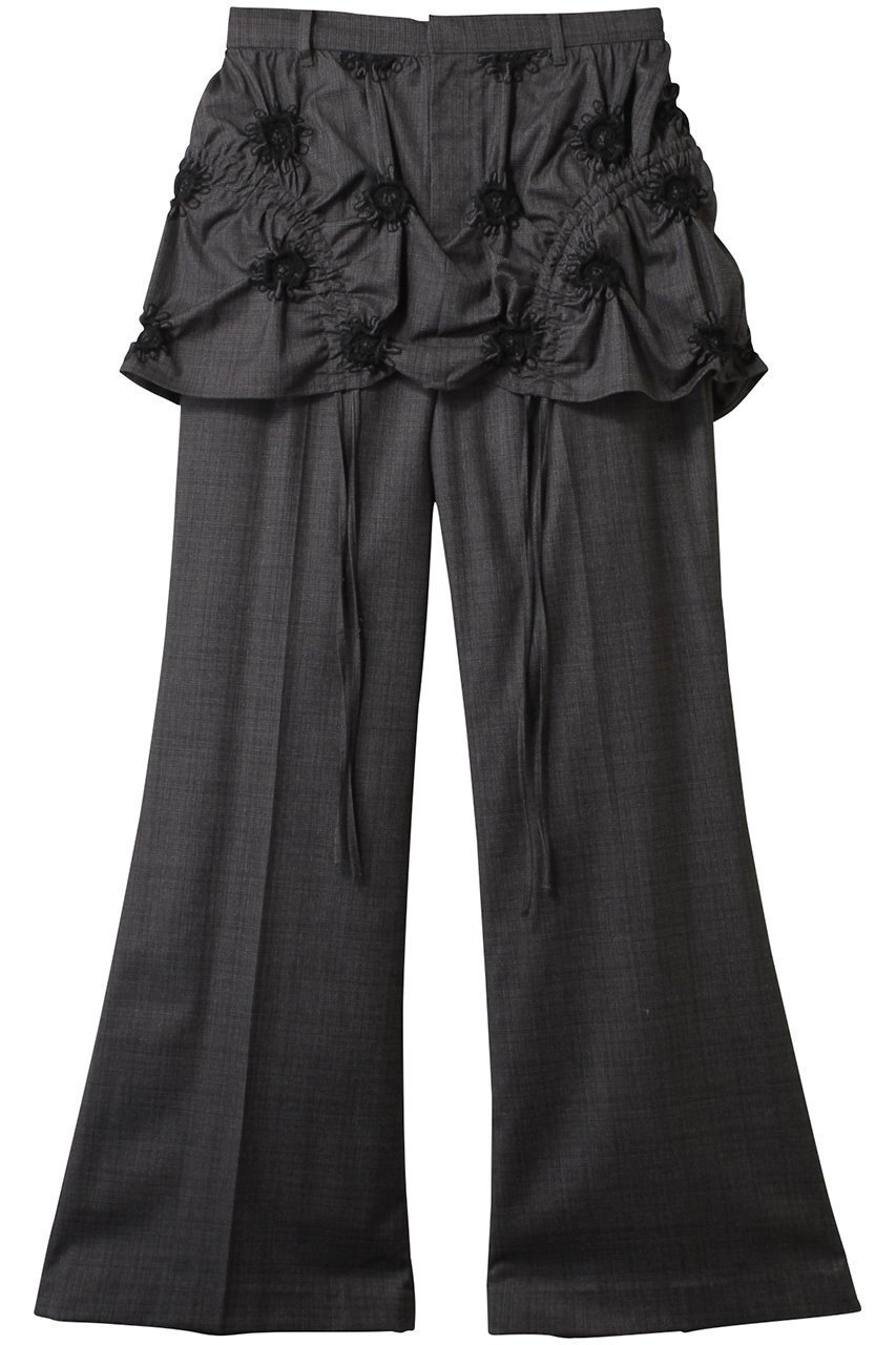 【メゾンスペシャル/MAISON SPECIAL】のShirring Mini Skirt Pants/シャーリングミニスカートパンツ インテリア・キッズ・メンズ・レディースファッション・服の通販 founy(ファニー) 　ファッション　Fashion　レディースファッション　Fashion for Women　スカート　Skirts　ミニスカート　Mini Skirts　おすすめ　Recommended / Our Picks　シャーリング　Shirring, Ruched　シンプル　Simple, Minimal　ストレート　Straight, Straight Cut　スラックス　Slacks, Dress Pants　スーツ　Suit, Formalwear　セパレート　Separate, Two-Piece　フラワー　Flower, Floral　ブルゾン　Blouson, Bomber Jacket　ミニスカート　Mini Skirt, Short Skirt　モチーフ　Motif, Design Theme　ワイド　Wide, Wide Fit　エレガント 上品　Elegant　GRY(グレー)|ID: prp329100004350329 ipo3291000000032928302