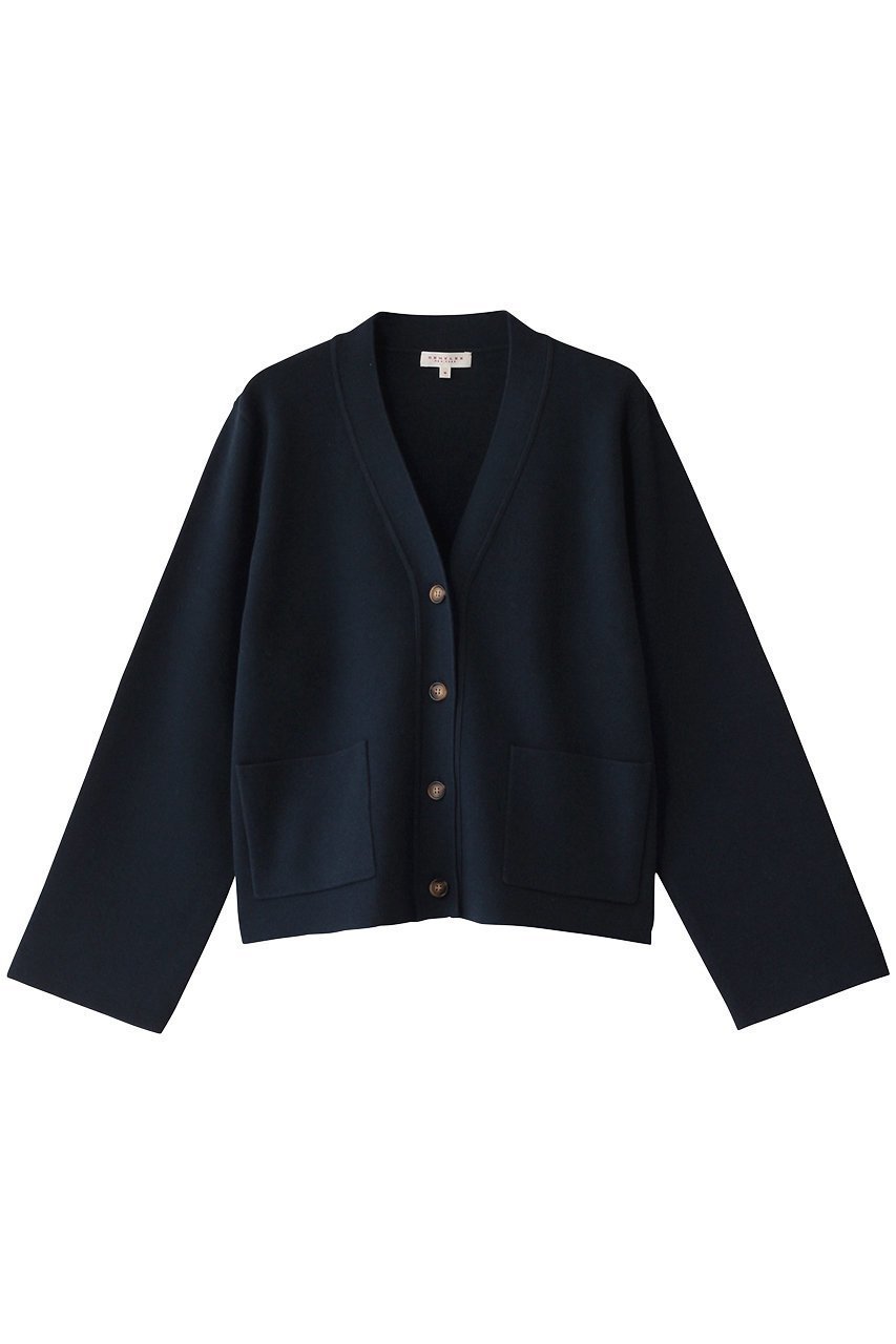 【デミーリー/DEMYLEE】のADU コットンカシミヤ Vネックニットカーディガン インテリア・キッズ・メンズ・レディースファッション・服の通販 founy(ファニー) 　ファッション　Fashion　レディースファッション　Fashion for Women　トップス・カットソー　Cut & Sew Tops　ニット　Knit Tops & Sweaters　カーディガン・羽織り　Layered Style Cardigans　Vネックトップス　V-Neck Tops / V-Cut Neckline Shirts　カーディガン　Cardigan, Knitwear　インディゴ|ID: prp329100004350337 ipo3291000000032955701