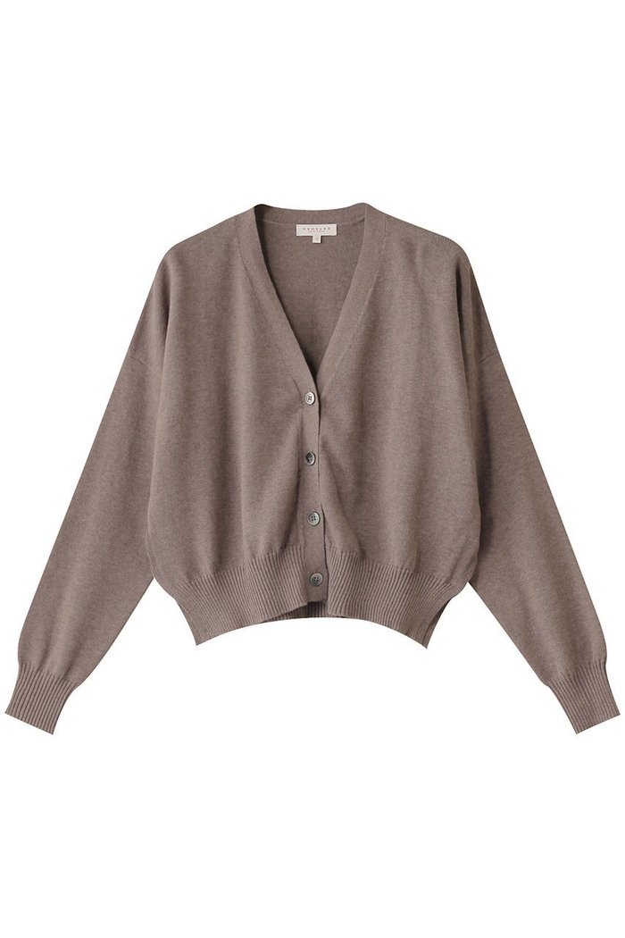 【デミーリー/DEMYLEE】のLOLA コットンカシミヤ Vネック クロップドニットカーディガン インテリア・キッズ・メンズ・レディースファッション・服の通販 founy(ファニー) https://founy.com/ ファッション Fashion レディースファッション Fashion for Women トップス・カットソー Cut & Sew Tops ニット Knit Tops & Sweaters カーディガン・羽織り Layered Style Cardigans Vネックトップス V-Neck Tops / V-Cut Neckline Shirts カーディガン Cardigan, Knitwear クロップド Cropped, Short Length コンパクト Compact, Small Size フレア Flare, Flared 定番 Standard, Basic Item |ID: prp329100004350338 ipo3291000000032955720