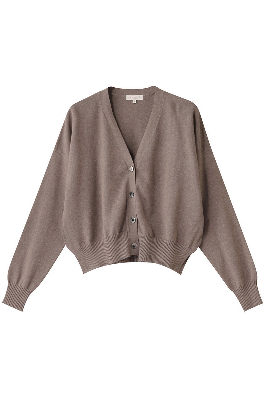 【デミーリー/DEMYLEE】のLOLA コットンカシミヤ Vネック クロップドニットカーディガン 人気、トレンドファッション・服の通販 founy(ファニー) 　ファッション　Fashion　レディースファッション　Fashion for Women　トップス・カットソー　Cut & Sew Tops　ニット　Knit Tops & Sweaters　カーディガン・羽織り　Layered Style Cardigans　Vネックトップス　V-Neck Tops / V-Cut Neckline Shirts　カーディガン　Cardigan, Knitwear　クロップド　Cropped, Short Length　コンパクト　Compact, Small Size　フレア　Flare, Flared　定番　Standard, Basic Item　 other-1|ID: prp329100004350338 ipo3291000000032955720