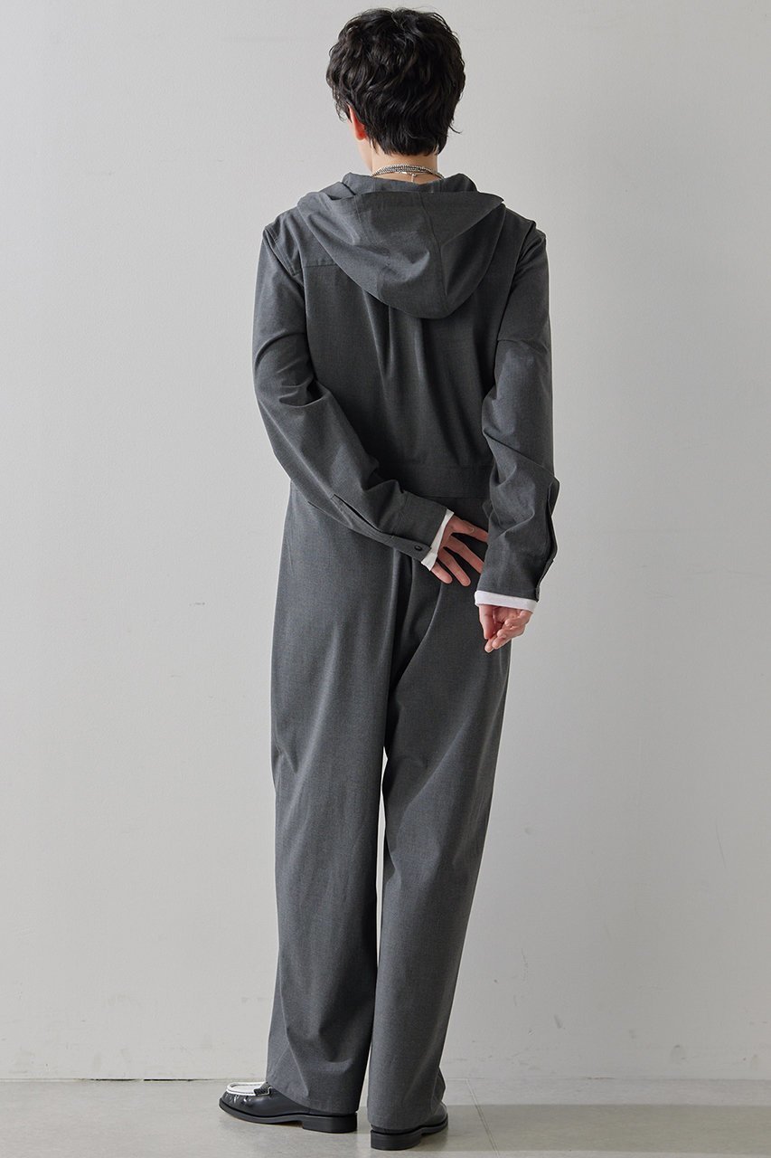 【ウィムガゼット/Whim Gazette】の【THE PAUSE】フーディージャンプスーツ 人気、トレンドファッション・服の通販 founy(ファニー) 　ファッション　Fashion　レディースファッション　Fashion for Women　パンツ　Pants & Trousers　おすすめ　Recommended / Our Picks　カットソー　Cut and Sewn Top　ストレッチ　Stretch, Stretchy Fabric　スーツ　Suit, Formalwear　セットアップ　Set-Up, Coordinated Outfit　フロント　Front, Front Design　ポケット　Pocket, Pocket Detail　エレガント 上品　Elegant　other-4|ID: prp329100004350343 ipo3291000000032925802
